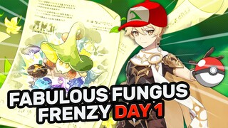 Fabulous Fungus Frenzy Genshin Impact: Menangkap Fungus, Potensi Gemilang, Pelatihan Khusus | Day 1