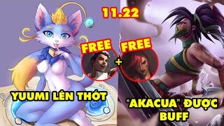 TOP 4 thay đổi quan trọng nhất trong LMHT 11.22: Akali được buff, Yuumi lên thớt, 3 Skin miễn phí