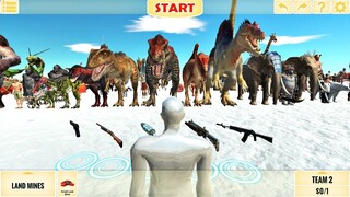 FPS Avatar All Weapons VS Every Unit in Snow Lands. Animal Revolt Battle Simulator