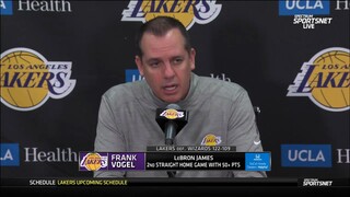 Vogel on LeBron: "Leauge has never seen a player at this stage of his career do what he’s doing."