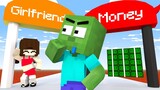 Monster School: Money run Challenge - Girlfriend vs Money | Minecraft Animation