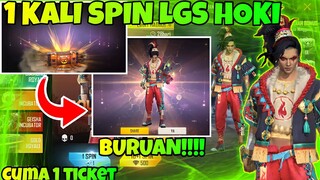 TRIK 1 KALI SPIN 😱 MENDAPATKAN SKIN ONI SOULSEEKER FREE FIRE