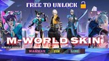 FREE TO UNLOCK M-WORLD SKIN !