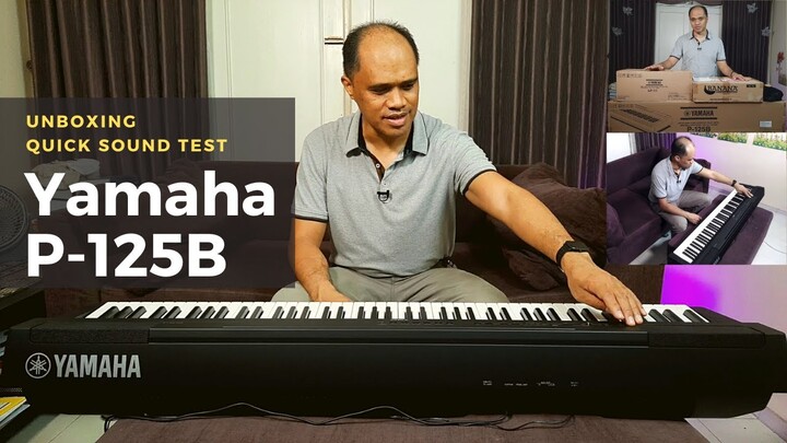 Yamaha P-125B Unboxing L-125B  + LP-1B
