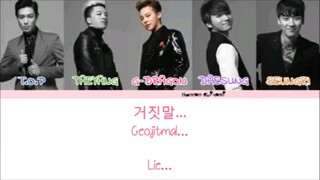 Lies - BigBang Lyrics [Eng.Viet Sub] 거짓말 - 빅뱅