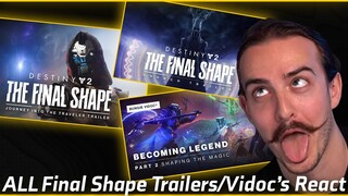 Reacting to ALL Destiny 2 Final Shape Trailers/ ViDocs