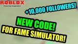 Roblox Fame Simulator Codes!