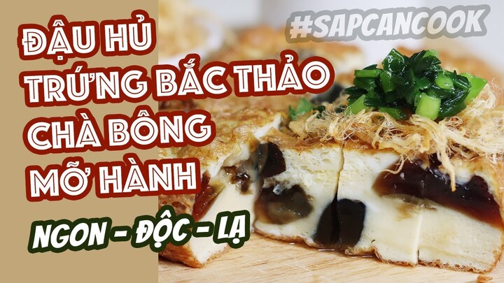 Cách làm ĐẬU HŨ TRỨNG BẮC THẢO CHÀ BÔNG MỠ HÀNH siêu ngon không cần đậu hũ ??? ĂN SẬP SÀI GÒN