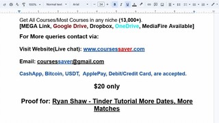 Ryan Shaw - Tinder Tutorial More Dates, More Matches