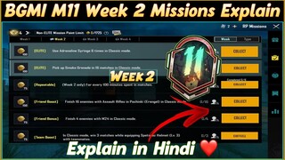 BGMI M11 Week 2 Missions Explain | Royale Pass Hidden Hunters Week 2 All Mission Explain