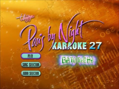 PARIS BY NIGHT Karaoke 27: DVD Menu Walkthrough