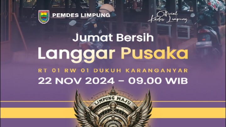 Jumat Bersih Pemdes Limpung @ Musholla Pusaka #shorts #reels #tiktok