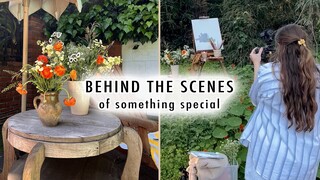 BEHIND THE SCENES *photoshoots, flower arrangements & estate sale*