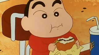 "Crayon Shin-chan" "Biarkan Potato Shin-chan menyembuhkan ketidakbahagiaanmu hari ini."