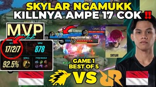 SKYLAR BUKAN MANUSIA KILL 17 COK AJG ‼️ HATI2 AJA ECHO COK SAMA BESTRIX SKYLAR - RRQ VS ONIC GAME 1