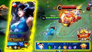 HOW TO COUNTER JOHNSON x ODETTE IN RANK!! KADITA BULLIED ODETTE! | TOP GLOBAL KADITA | MLBB