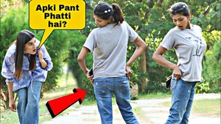 Telling Strangers "Apki Pent Phatti Hai" With A Twist@Crazy Comedy