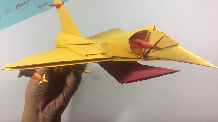 【Origami Tutorial】How to Origami a Mirage 2000 Fighter 3D Model
