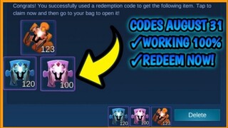 REDEEM CODES/AUGUST 31 2020 /✓WORKING100%