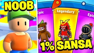 Cum am obtinut PRIMUL SKIN LEGENDAR pe Stumble Guys!