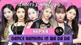 Kep1er dance ranking in Wa Da Da (dancer's analysis)