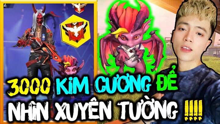 [FREE FIRE] 3000 KIM CƯƠNG ĐỂ NHÌN XUYÊN TƯỜNG !!! PET RỒNG MỚI QUÁ BÁ ĐẠO VƯỢT TỬ CHIẾN DỄ DÀNG !!!