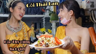Gỏi đu đủ Bảo Thy Thái Lan ăn chua cay xé lưỡi kiễu ẩm thực Thailand