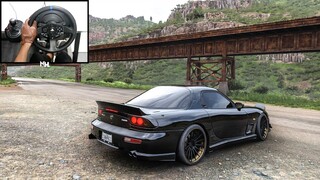 1997 Mazda Rx-7 | Forza Horizon 5 | Steering Wheel Gameplay