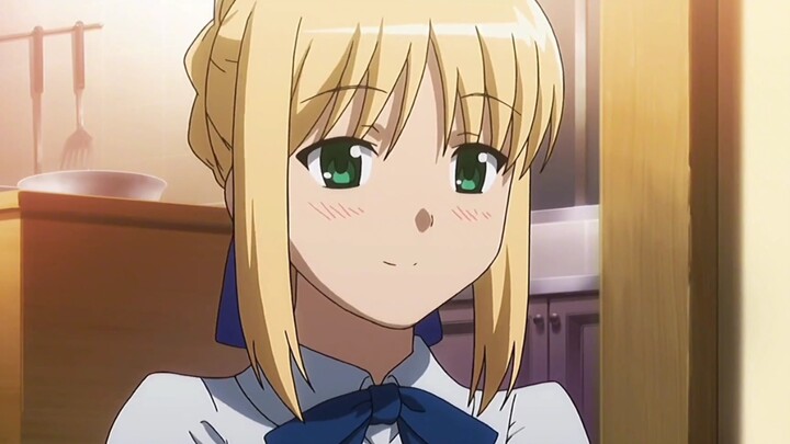 Saber, you are blushing😁