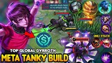 DYRROTH NEW OP TANKY BUILD TO COUNTER THIS 3 OP META HEROES IN RANK😱| TOP GLOBAL DYRROTH MLBB