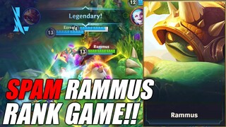 Wild Rift - Spam Rammus on Rank Game!