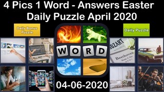 4 Pics 1 Word - Easter - 06 April 2020 - Daily Puzzle + Daily Bonus Puzzle - Answer - Walkthrough