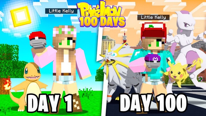 I Survived 100 Days in Minecraft Pixelmon ... Here's What Happened