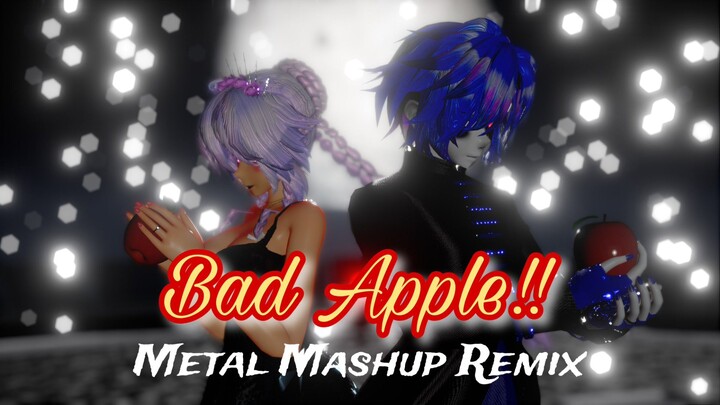 【 MMD  ▌Xiu ✘ Mei 】Bad Apple!! 【 Metal Mashup Remix by 𝕏𝕚𝕦 🗡️💙  ▌Valentine's Day Special 2024 】