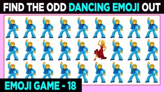 Dancing Emoji Odd One Out Emoji Games No 18 | Spot The Odd Emoji One Out | Find The Difference