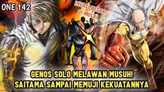 PENGHIANAT MUNCUL! SAITAMA DAN GENOS MELAWAN 1000 PASUKAN METAL KNIGHT YANG... | MANGA ONE 142