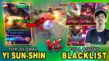 TOP GLOBAL YI SUN-SHIN just outplayed FULL SQUAD BLACKLIST?! (JUST ML CHAMPION 2020) ~ Mobile Legend