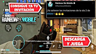 ULTIMA HORA! RAINBOW SIX MOBILE LLEGAN MAS INVITACIONES PARA PODER DESCARGAR Y JUGAR EL JUEGO