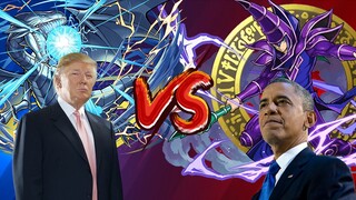 Barack Obama (Dark Magician) vs Donald Trump (Blue-Eyes) in Yu-Gi-Oh! Master Duel!