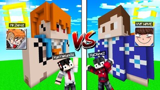 แข่งสร้าง!! บ้านยูทูปเบอร์ บ้านพี่ซีMr.Zeroz VS บ้านพี่เวฟVVF - Minecraft แข่งสร้าง