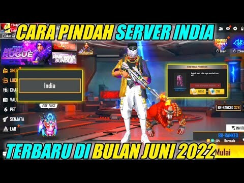 CARA PINDAH/MASUK SERVER LUAR NEGERI FF INDIA TERBARU 2022 100% WORK GANTI SERVER