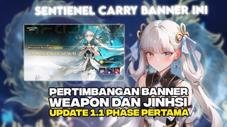 B4 NYA AGAK LAEN:v ANALISA + PERTIMBANGAN GACHA BANNER CHARACTER & WEAPON JINHSI DI VERSI 1.1