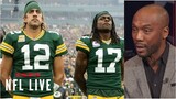 NFL LIVE | Louis Riddick tells Ryan Clark that 100% Aaron Rodgers & Davante Adams will stay Packers