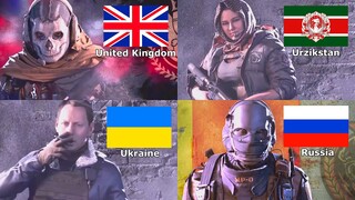 Call of Duty: Warzone - All Operators Nationality