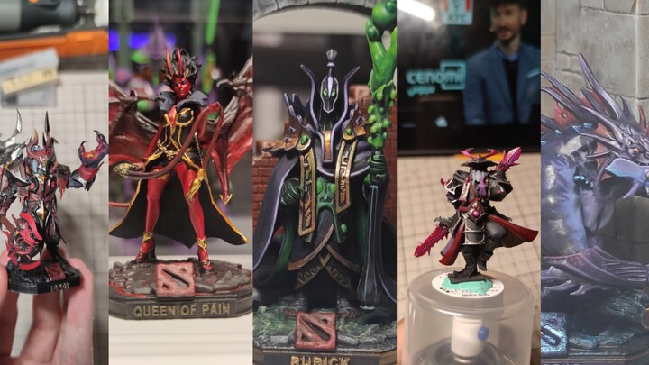 刀塔dota2手办战棋模型3D打印，大神返图，紫猫不朽套，女王至宝，大鱼，更有重磅末日使者
