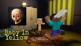 Monster School : Baby In Yellow Horror Game Challenge - Minecraft Animation