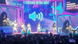 191208 ITZY SHOWCASE IN MANILA - Dancing to BTS - Boy With Luv (1 Second Intro Quiz) HD 60FPS FANCAM