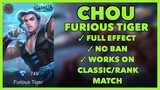 Update Script Skin Chou Furious Tiger Full Effect - Patch Khaleed | Mobile Legends