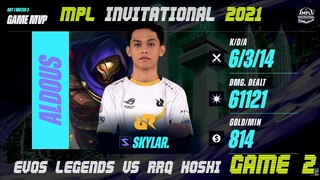 [TAGALOG] EVOS LEGENDS VS RRQ HOSHI GAME 2 | MPL INVITATIONAL | DAY 1 | MPLI