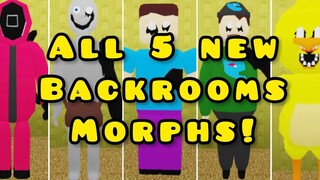 [NEW] How To Get ALL 5 NEW BACKROOMS MORPHS In “Backrooms Morphs” | Roblox #roblox #backrooms